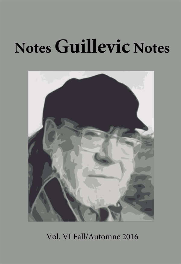 					Afficher Notes Guillevic Notes VI (Fall/Automne 2016)
				